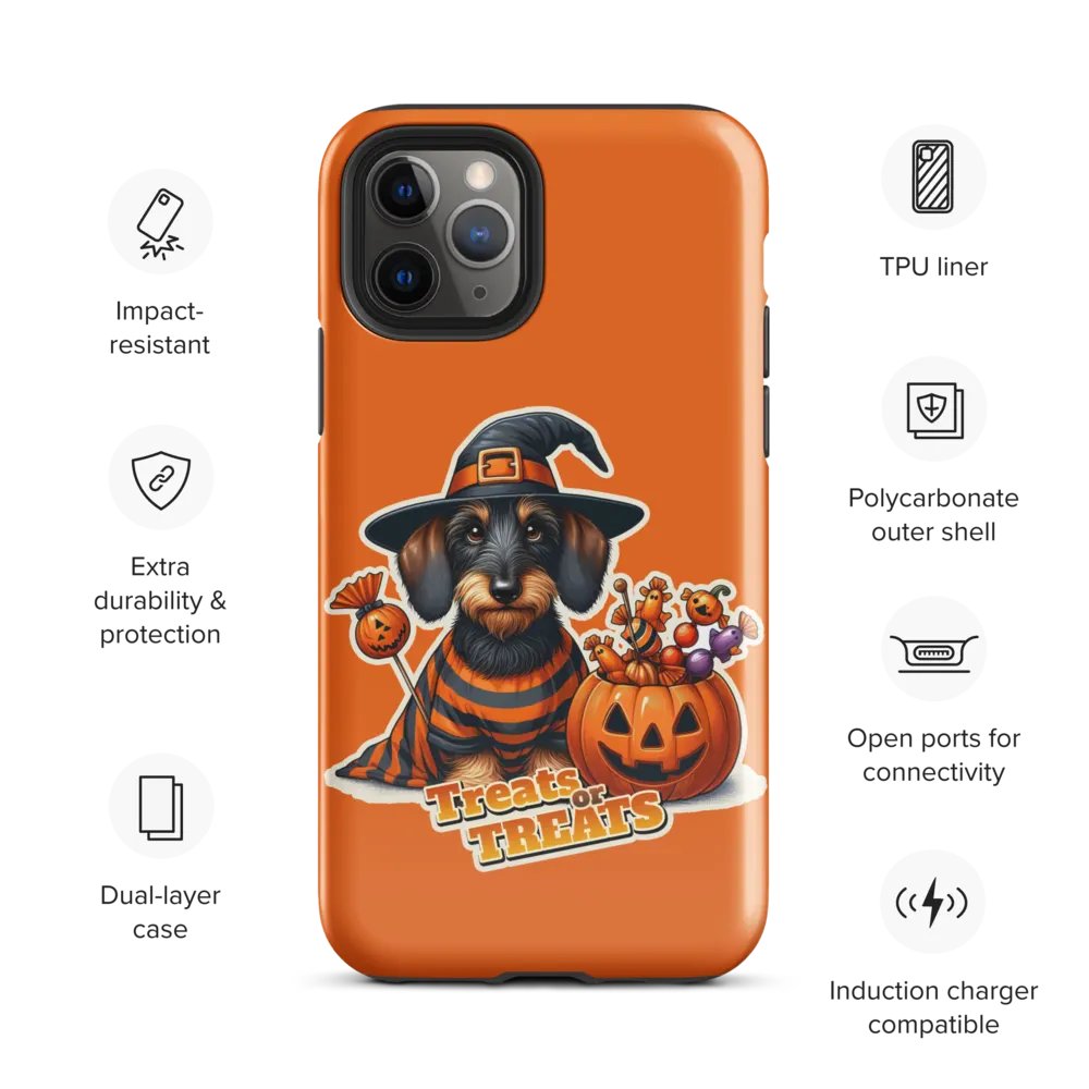 Dachshund Treat Halloween - iPhone Tough Case product image (28)