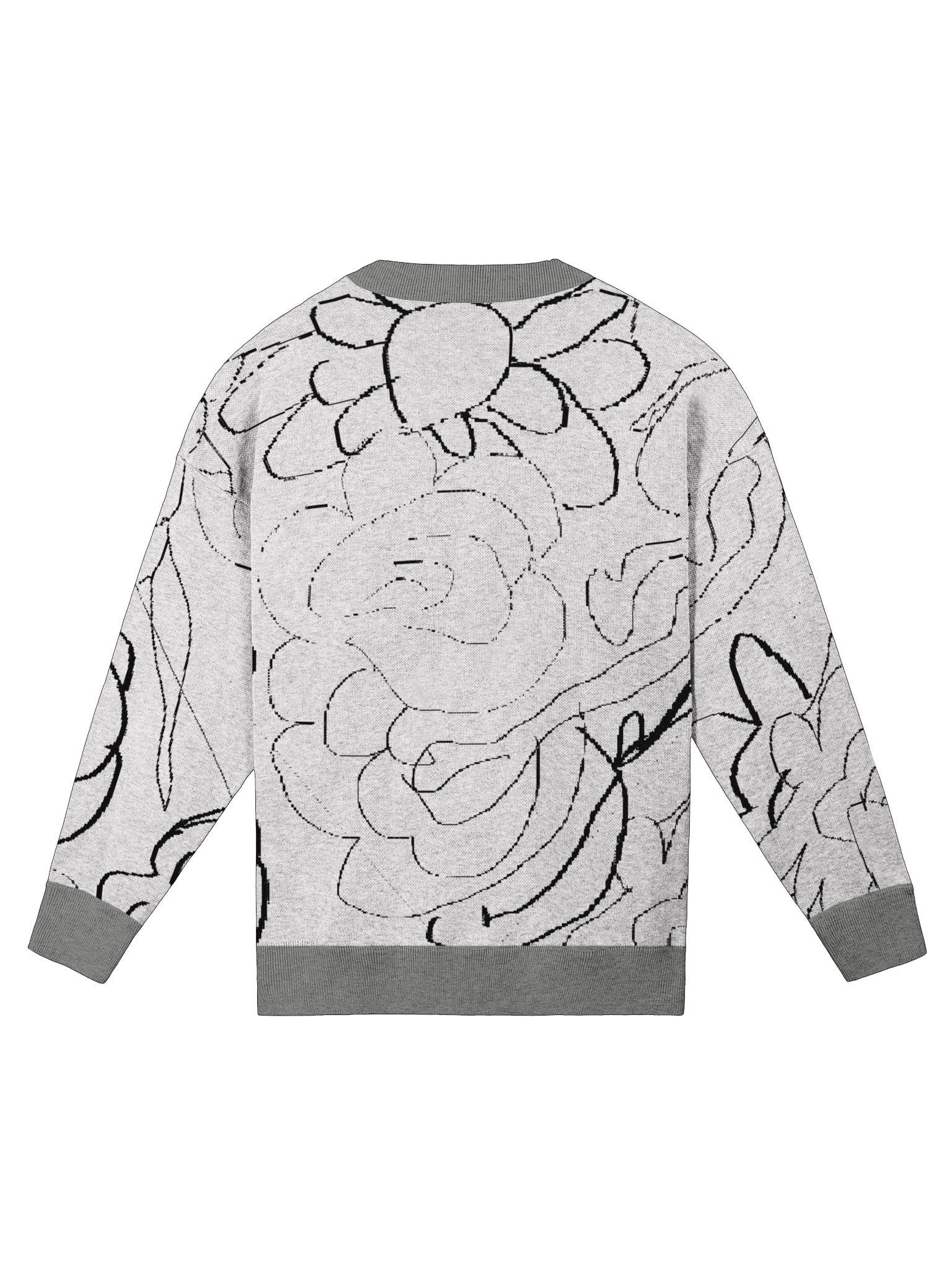 Line Art Floral Sweater product image (8)
