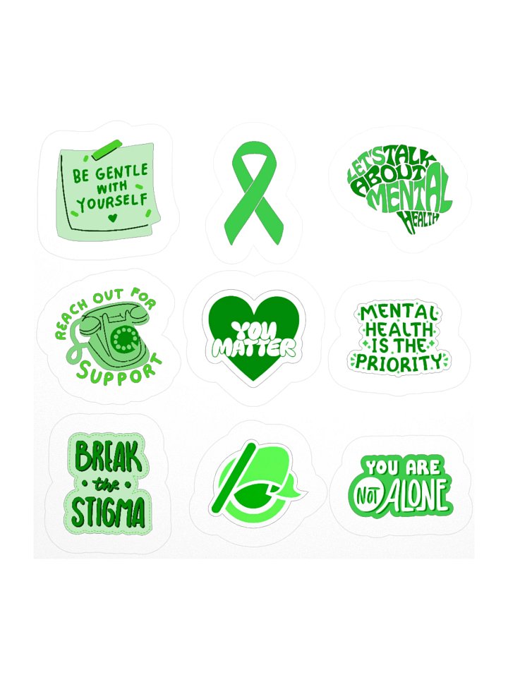 The Advertising Network | Sticker Sheet (Mental Health Edition) product image (2)