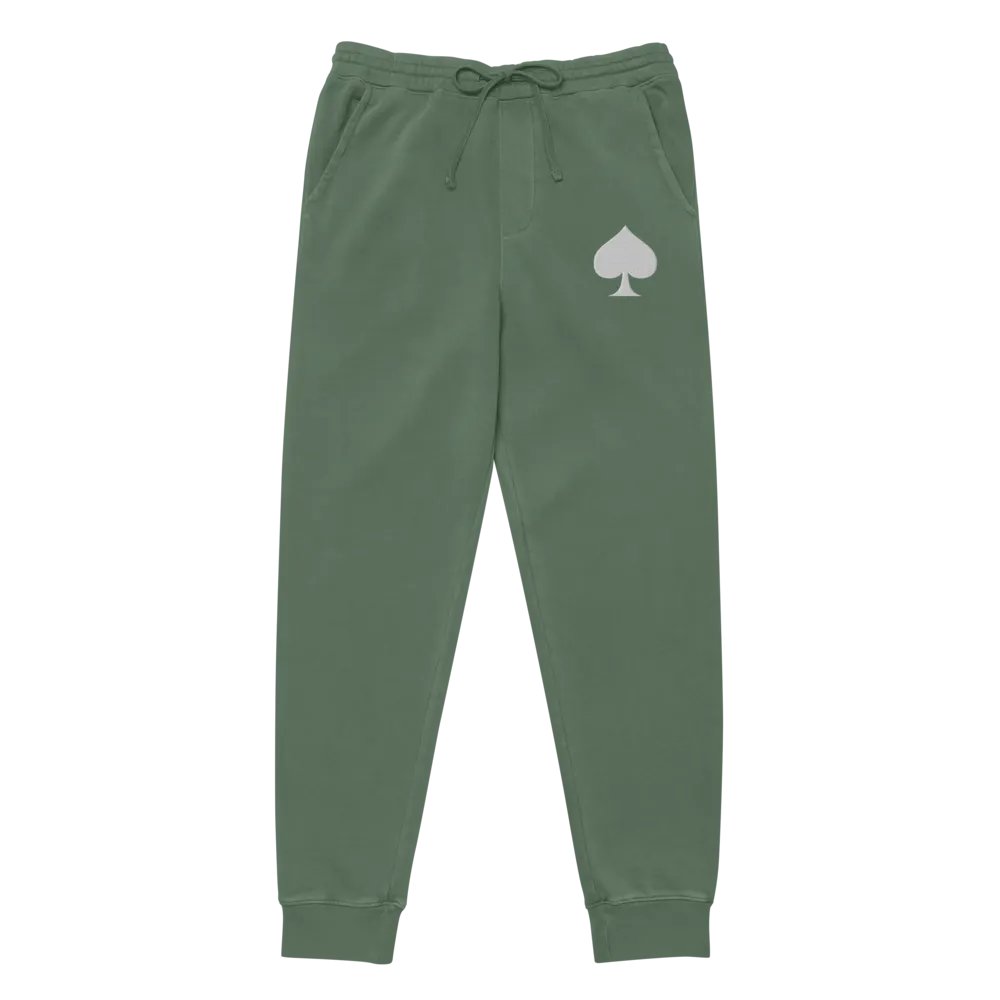 Suited Up Sweatsuit Joggers: Spades (White) product image (1)