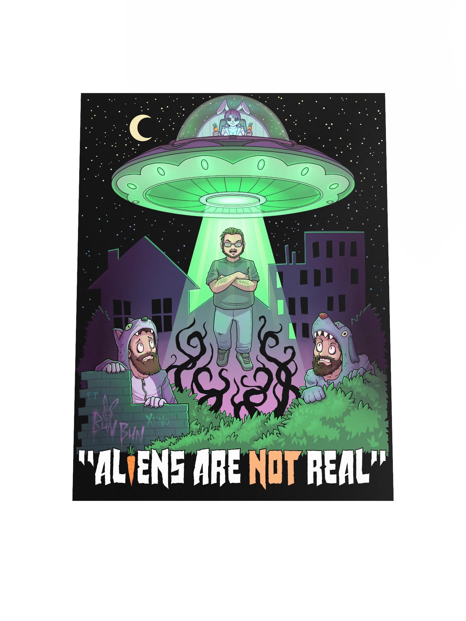 Aliens Are NOT Real Matte Poster Print product image (4)