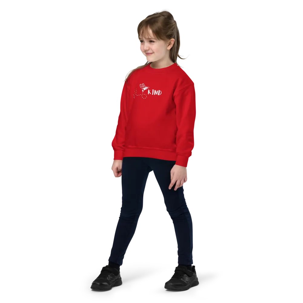 “Bee Kind” Unisex Youth Crew Neck Sweatshirt product image (5)