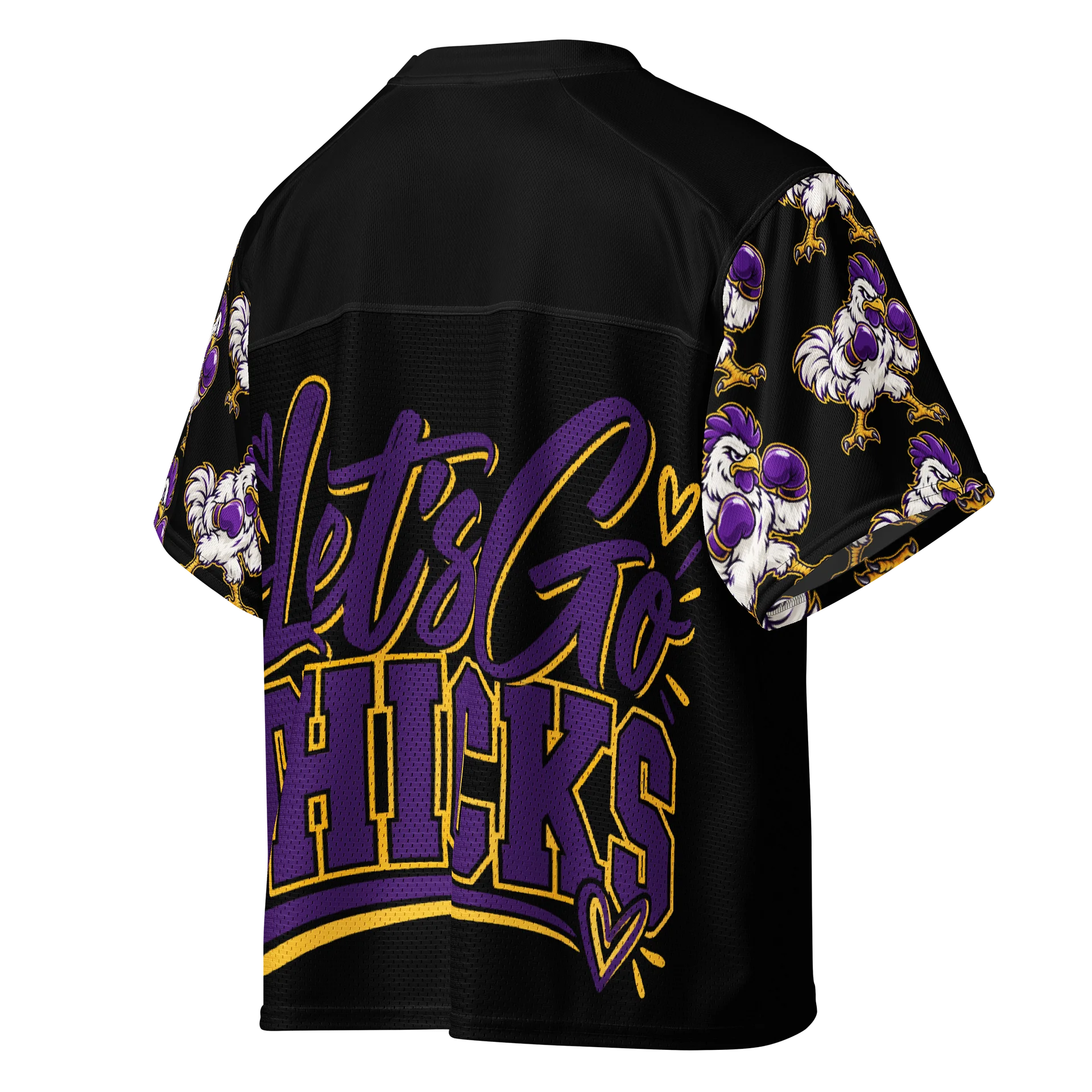 Chickasha Fighting Chicks All-Over Print Football Jersey – Let's Go Chicks! product image (4)