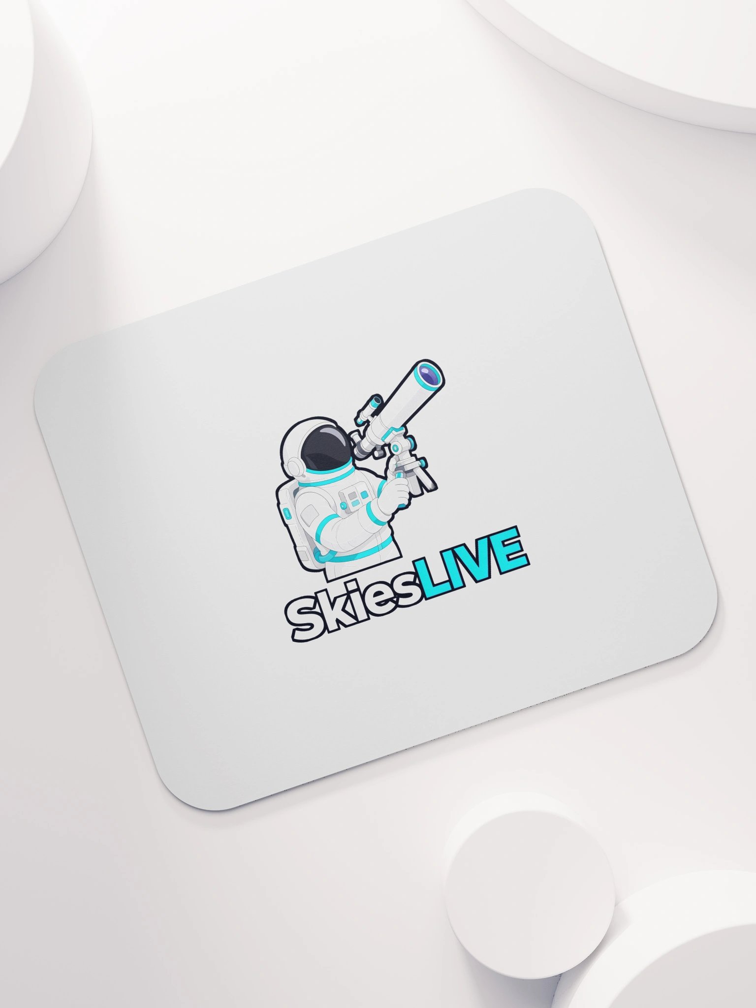 SkiesLIVE Astronaut Mouse Pad (White) product image (7)