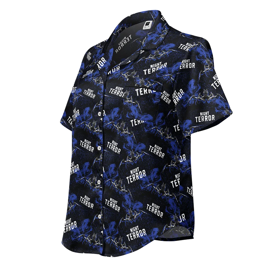 NIGHT TERROR: Women's Short Sleeve 90s themed Pajama Top product image (1)