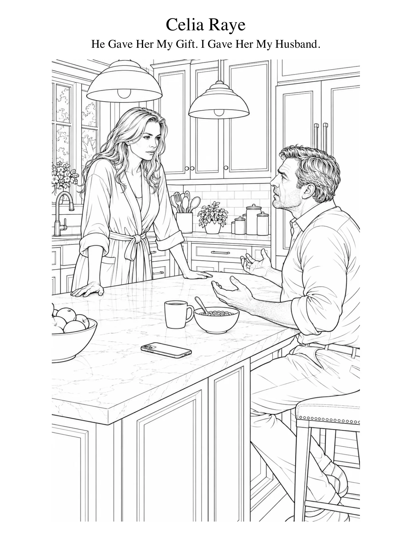 Coloring Page - Marriage in Crisis - Celia Raye — He Gave Her My Gift. I Gave Her My Husband. product image (1)