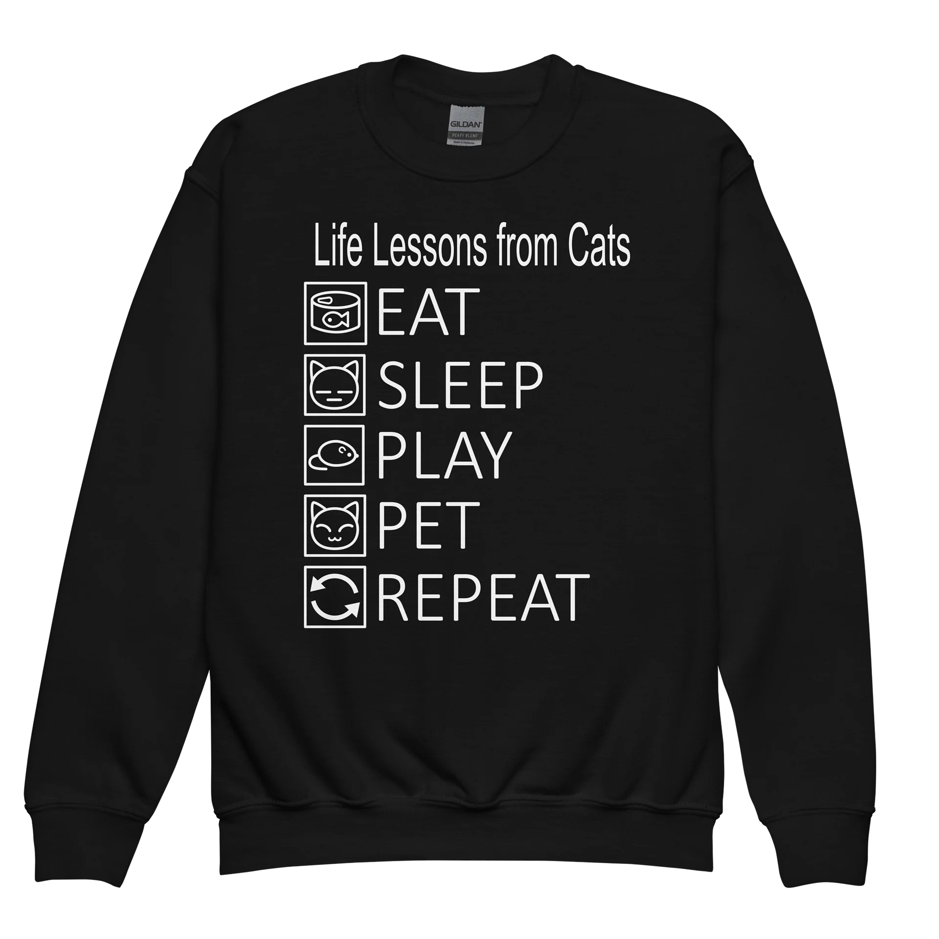 Life Lessons from Cats - Unisex Youth Sweatshirt product image (1)
