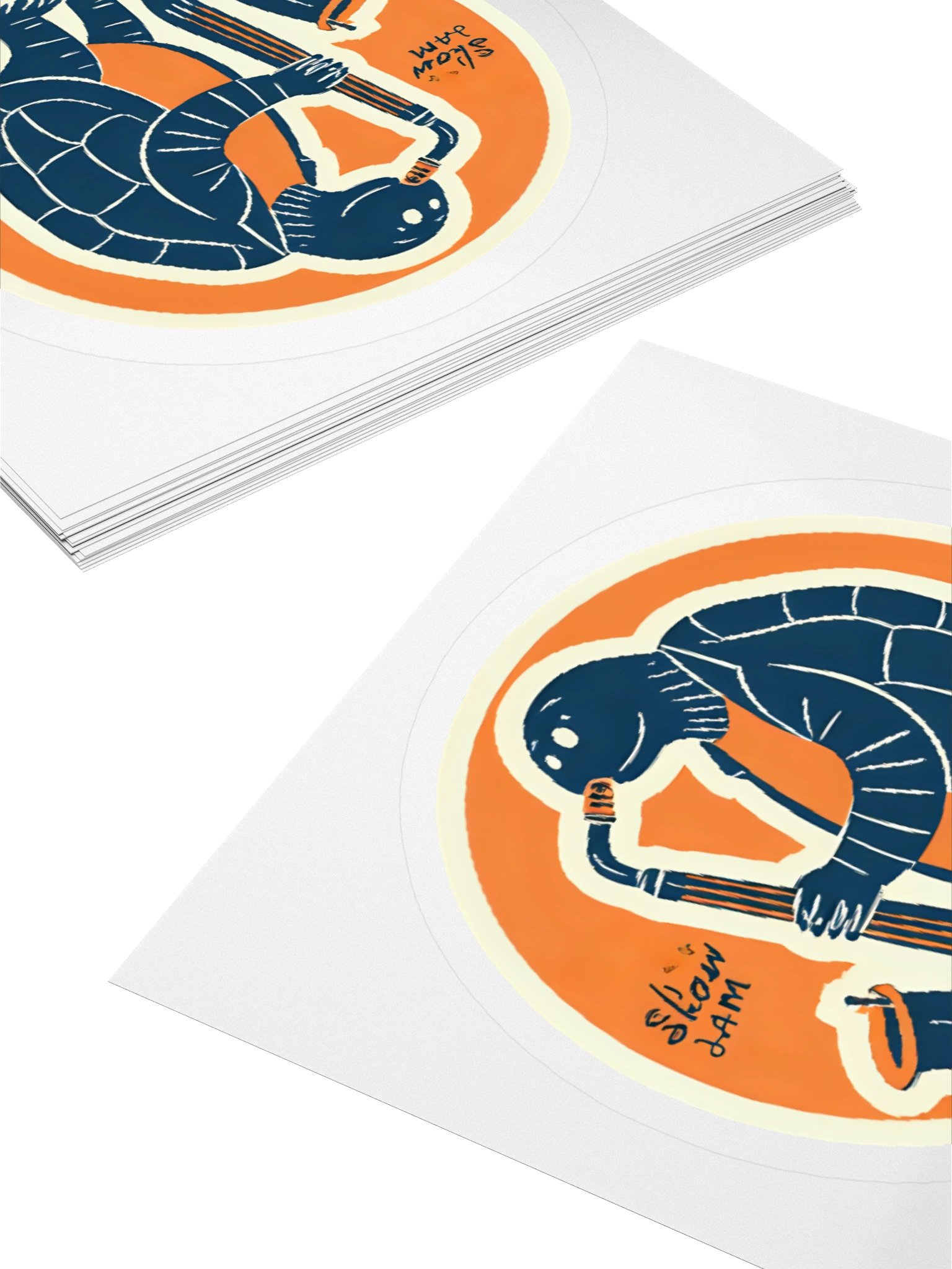 Saxy Turtle Kiss Cut Sticker product image (4)