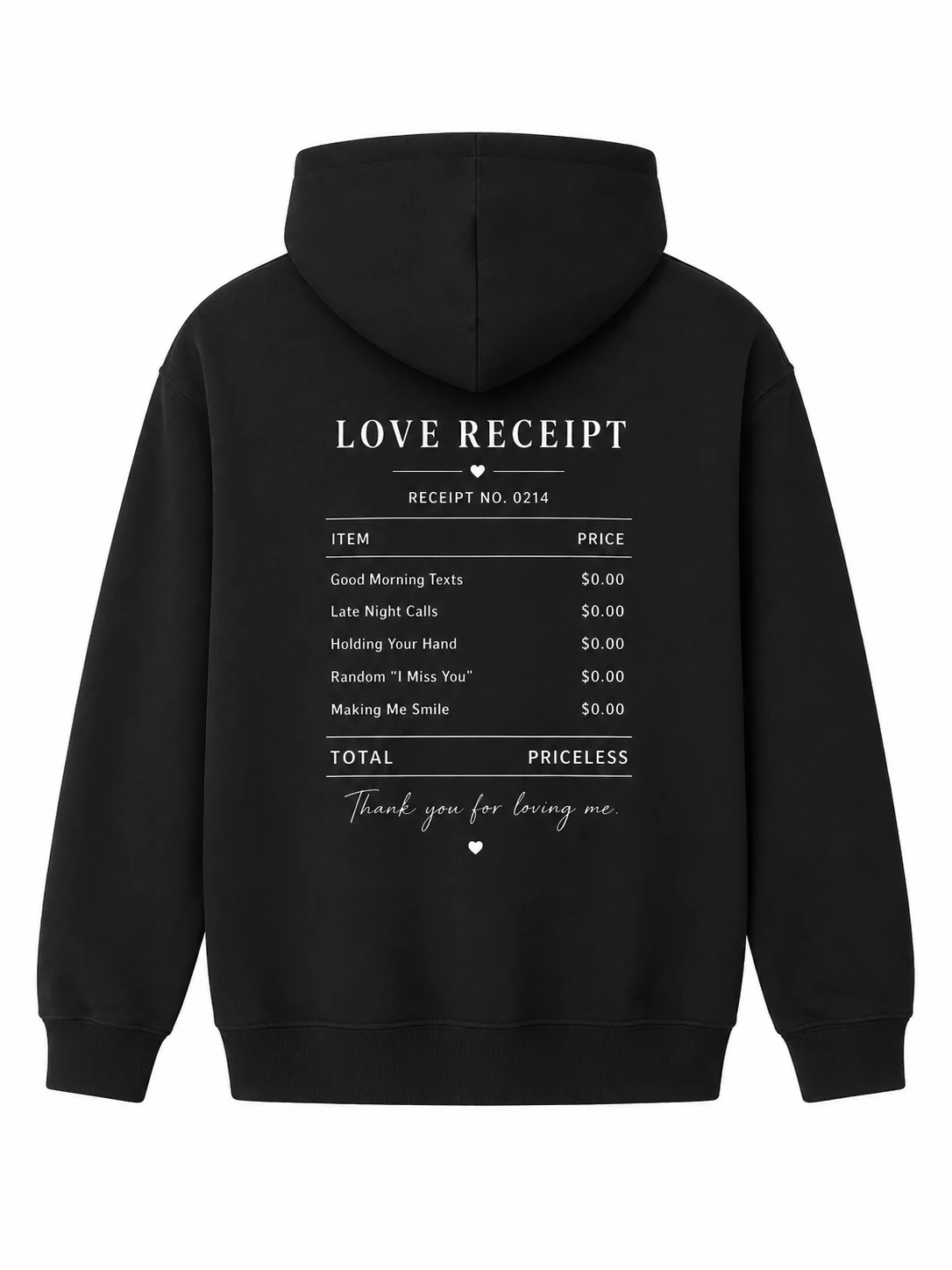 Love Receipt Hoodie product image (8)