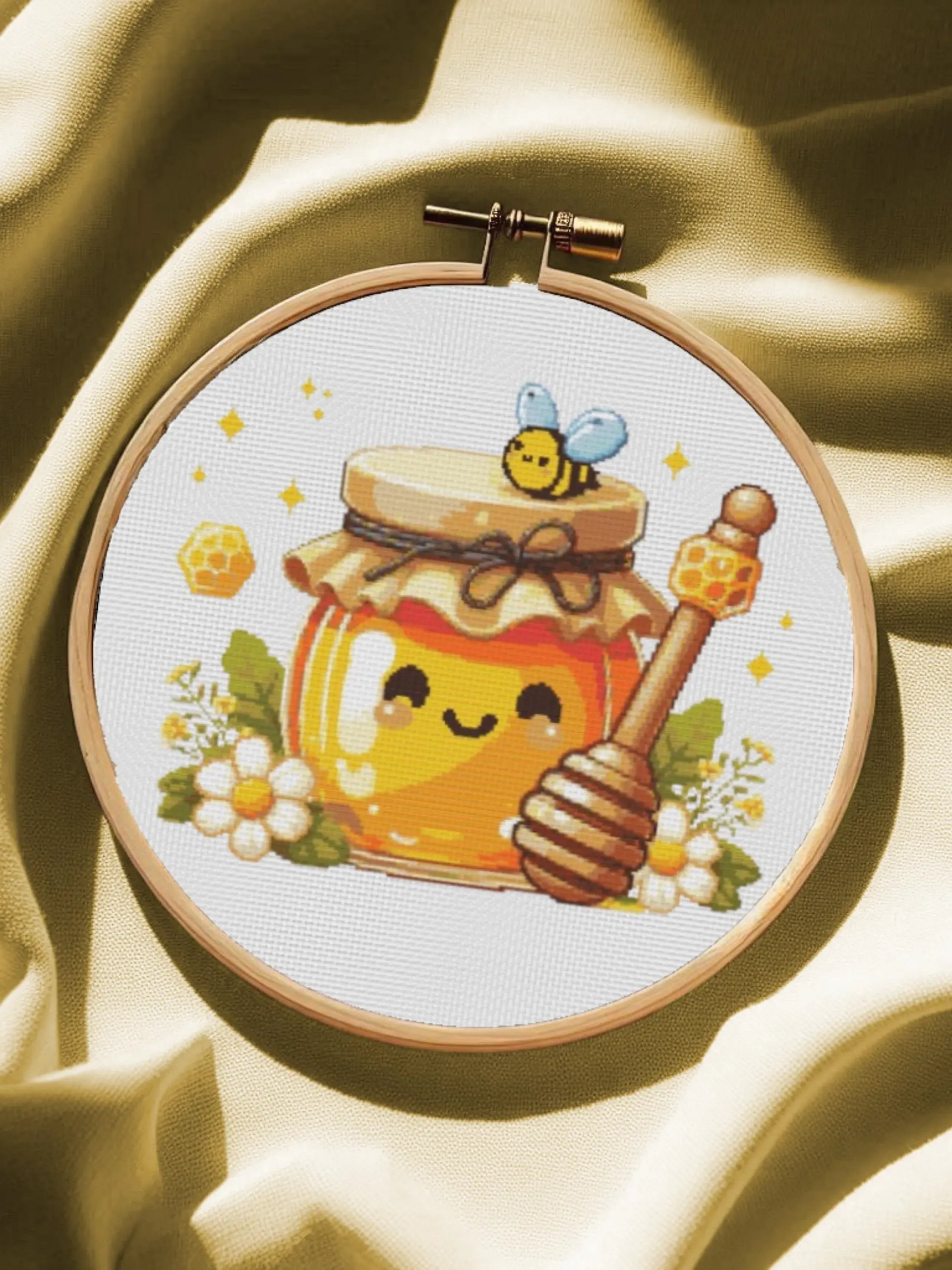 Honey Blossom Cross Stitch Pattern product image (5)