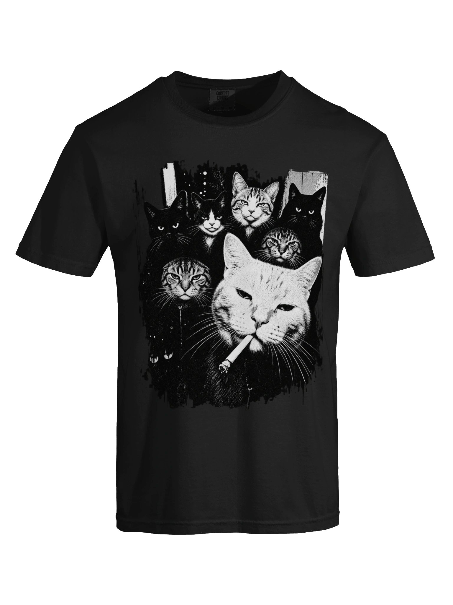 Funny Gangster Cat Shirt, Meme Cats Graphic Tee, Vintage Cat Lover Shirt product image (5)