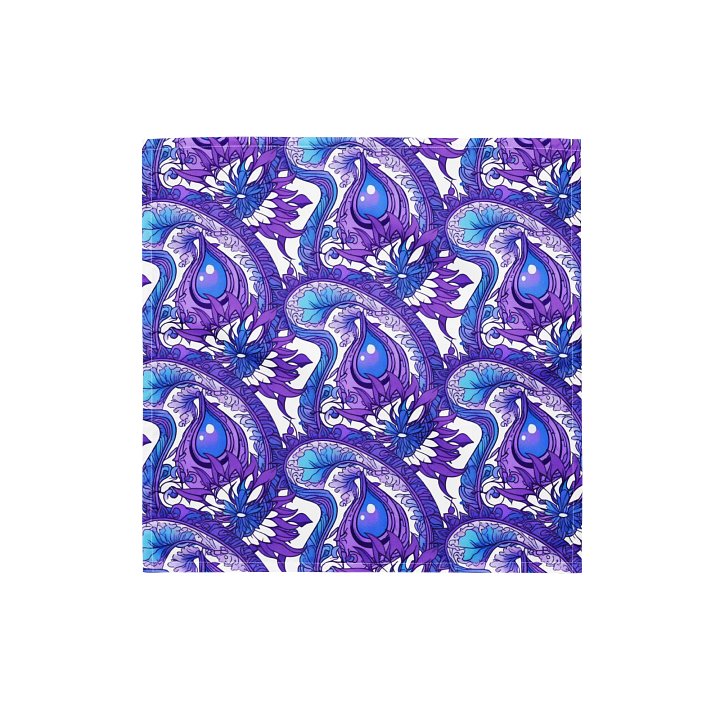 Indigo Paisley Flower - Bandana product image (1)