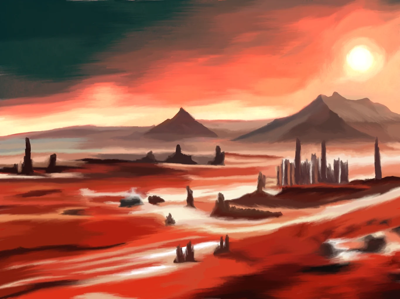 Mars (Original on Canvas) product image (1)