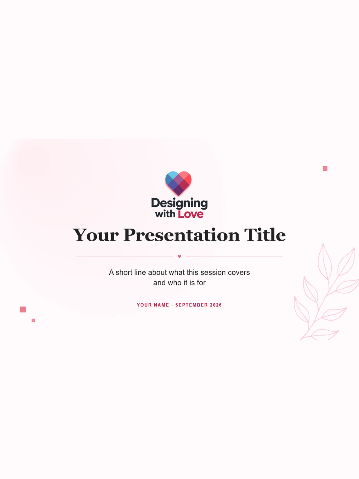 Designing with Love Slide Deck product image (2)