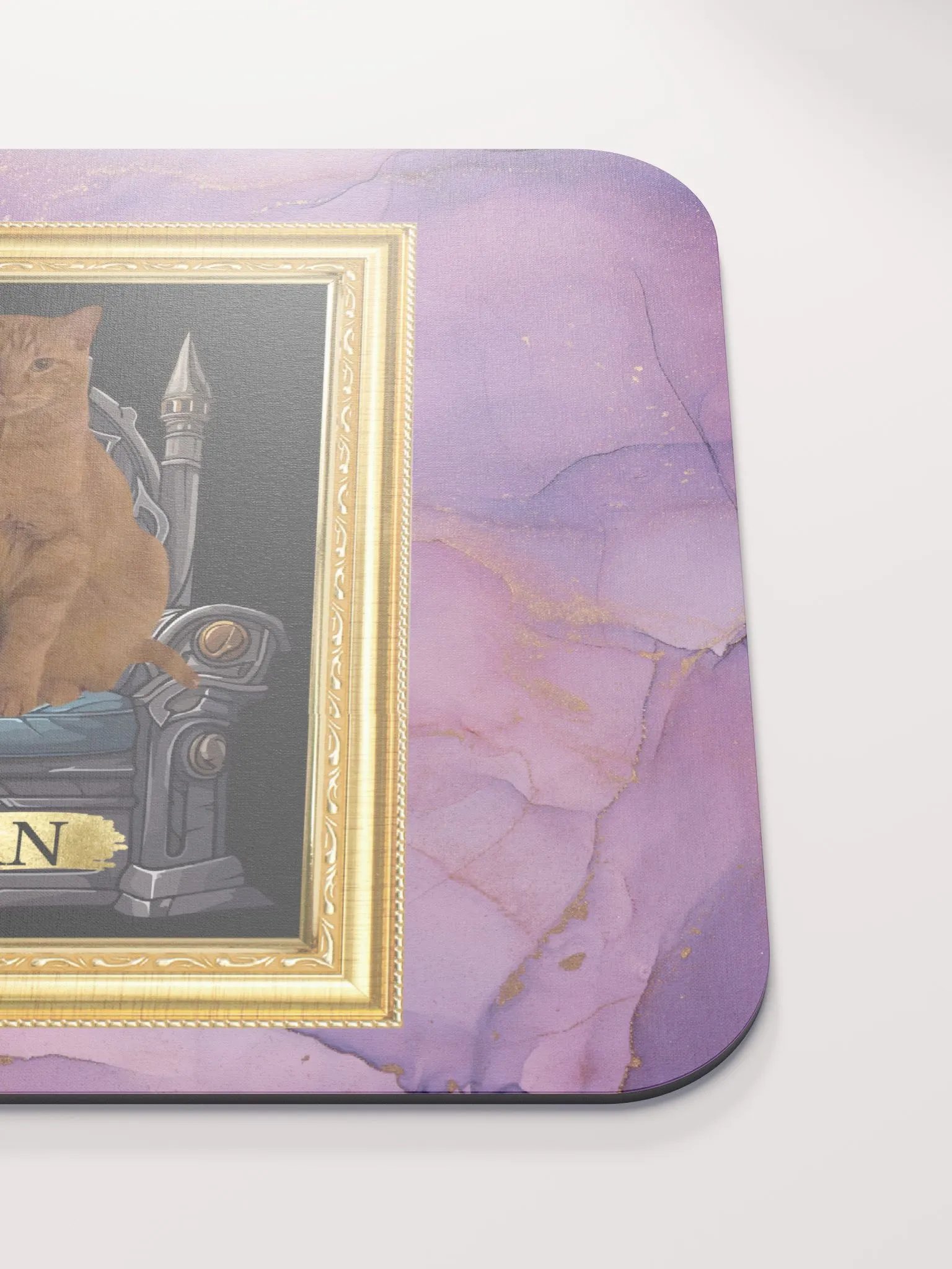 Pink Marble Vern Mousepad product image (6)