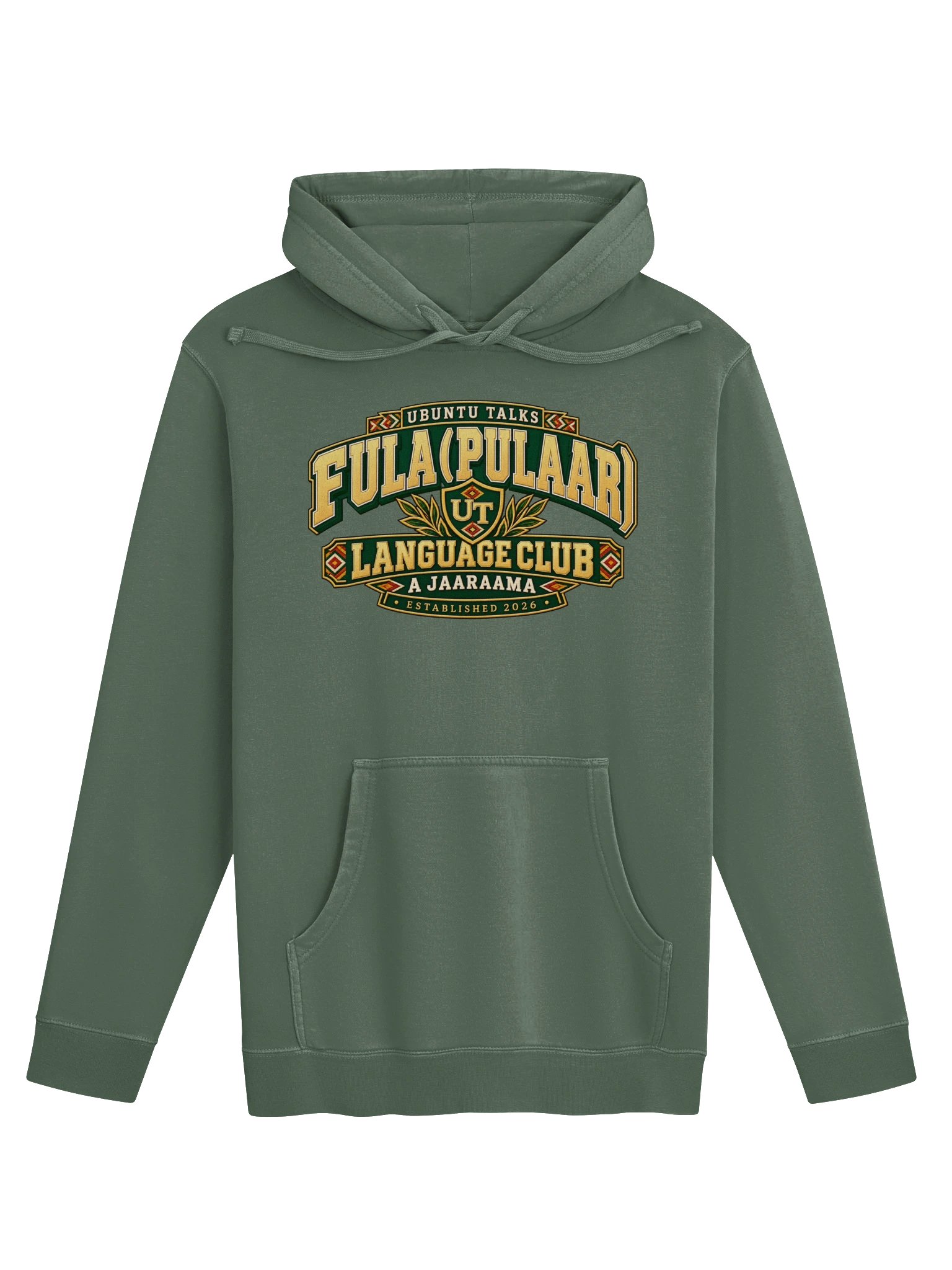 Ubuntu Talks Language Club — A JAARAAMA | Fula (Pulaar) Washed Hoodie product image (1)