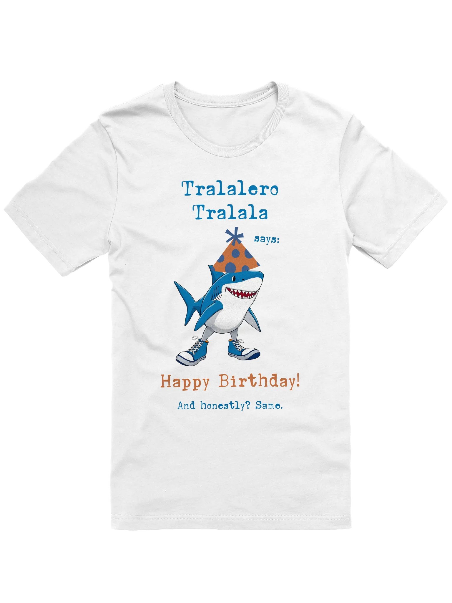 Tralalero Tralala Birthday Shark Tee product image (1)