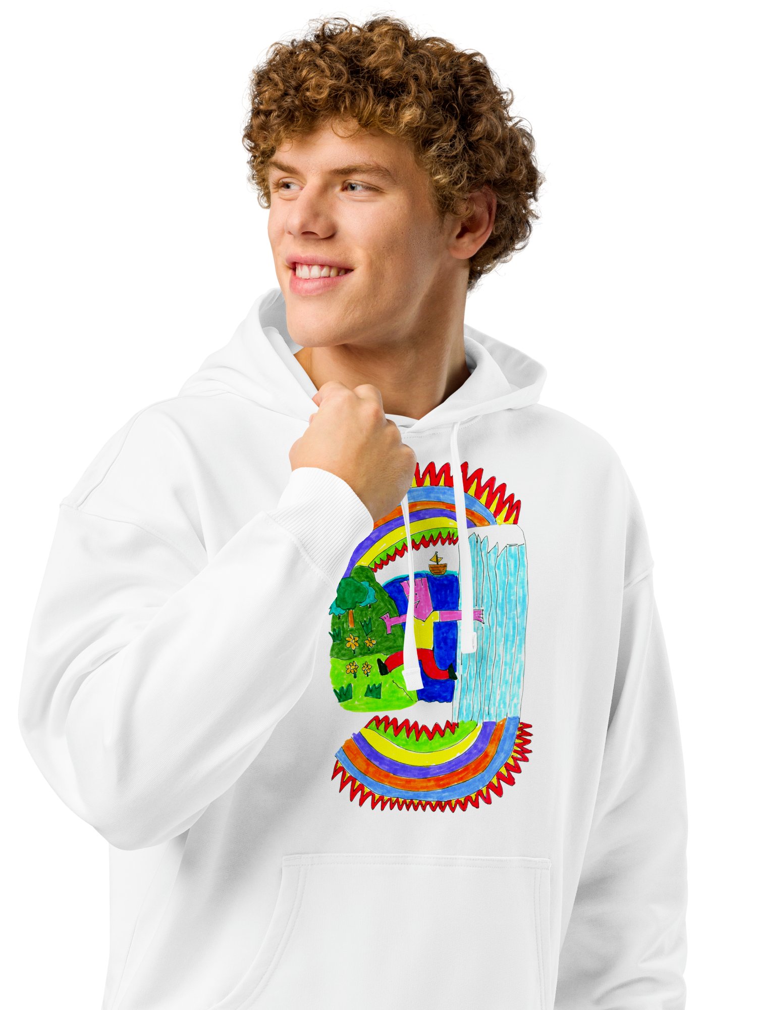 Abstract Lands Beyond Relaxed Hoodie product image (56)