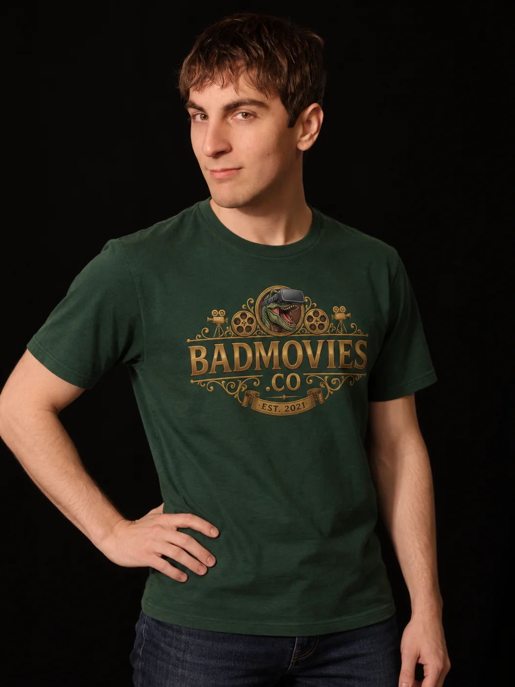 Bad Movies Ornate Dino Logo Tee product image (1)