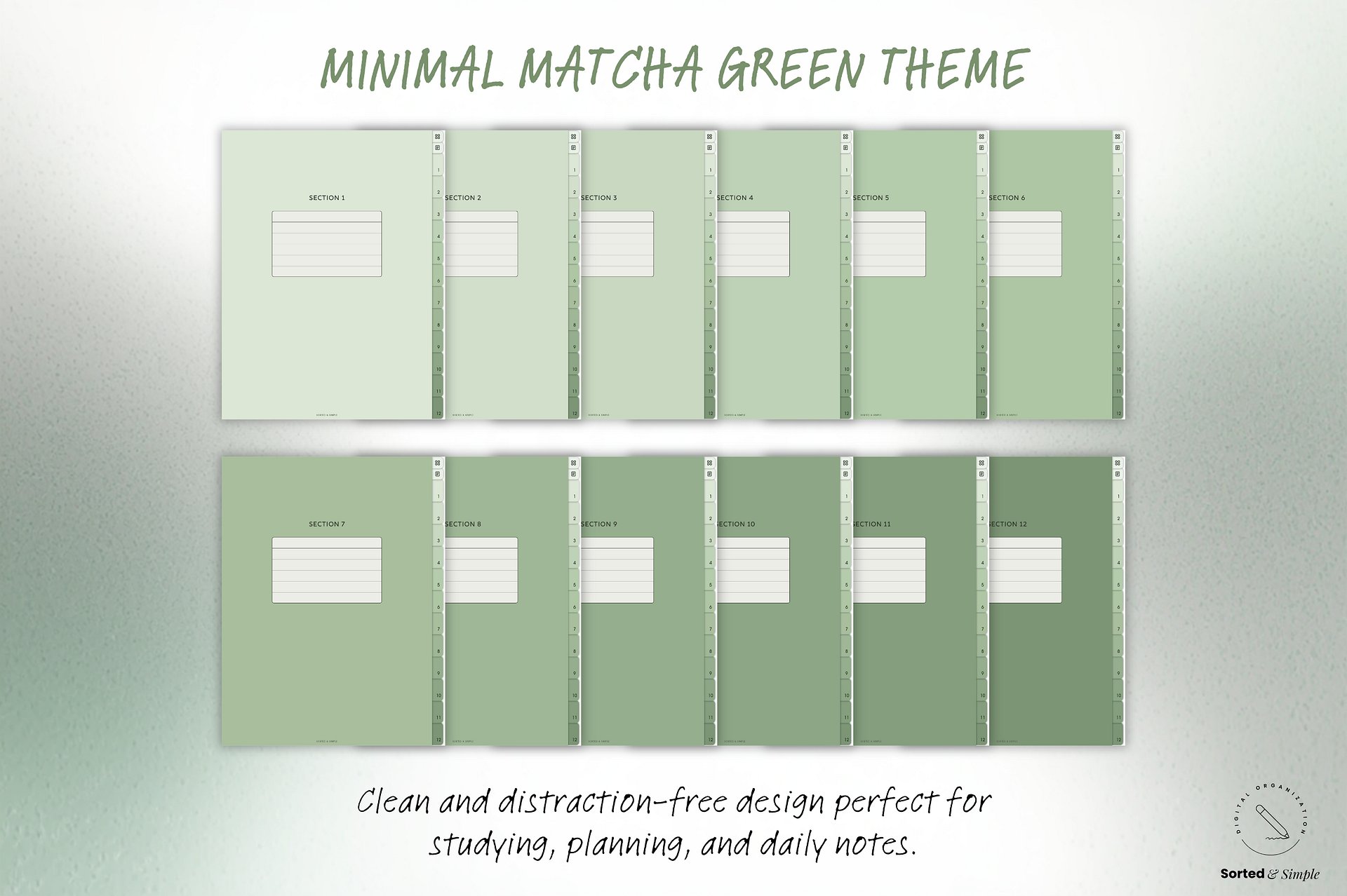 Smart Digital Notebook - Matcha Green product image (9)