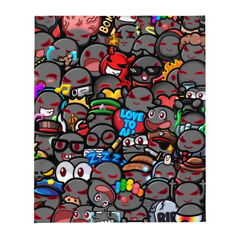Emote-tional Support Throw Blanket product image (2)