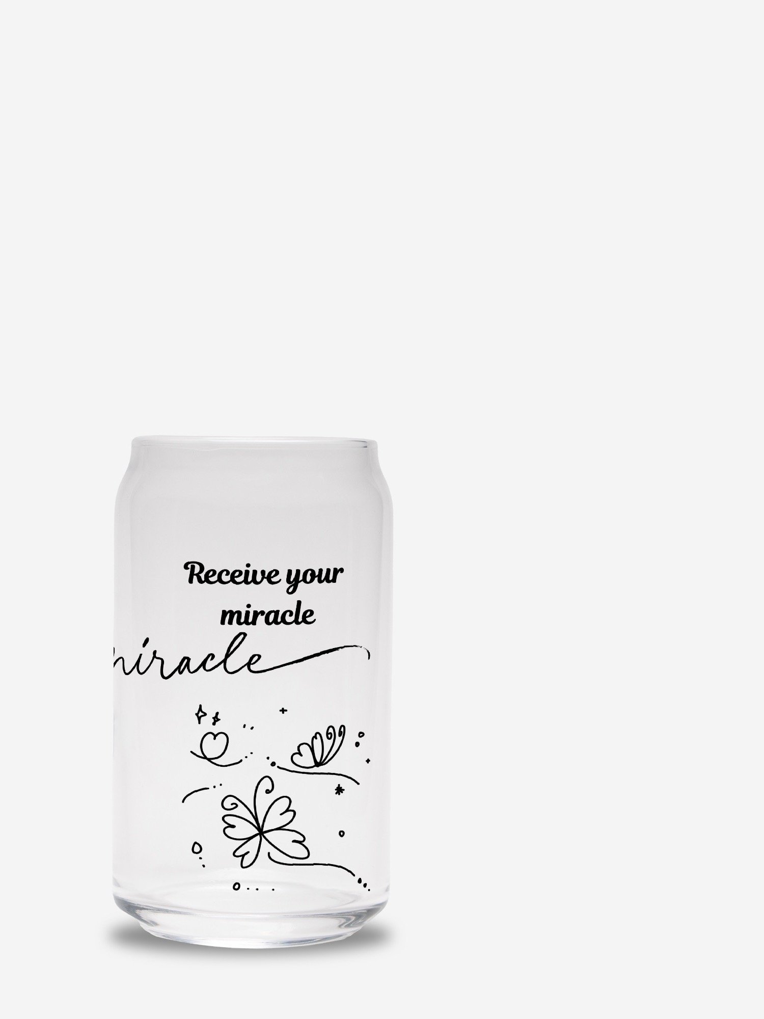 Miracles Happen wellness glass can product image (3)