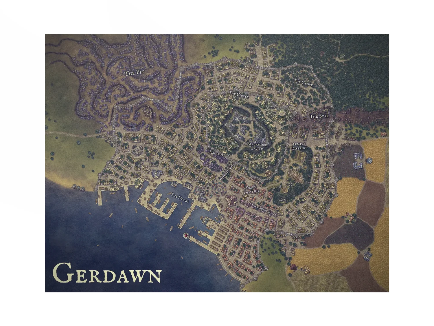 Gerdawn Map Poster product image (1)