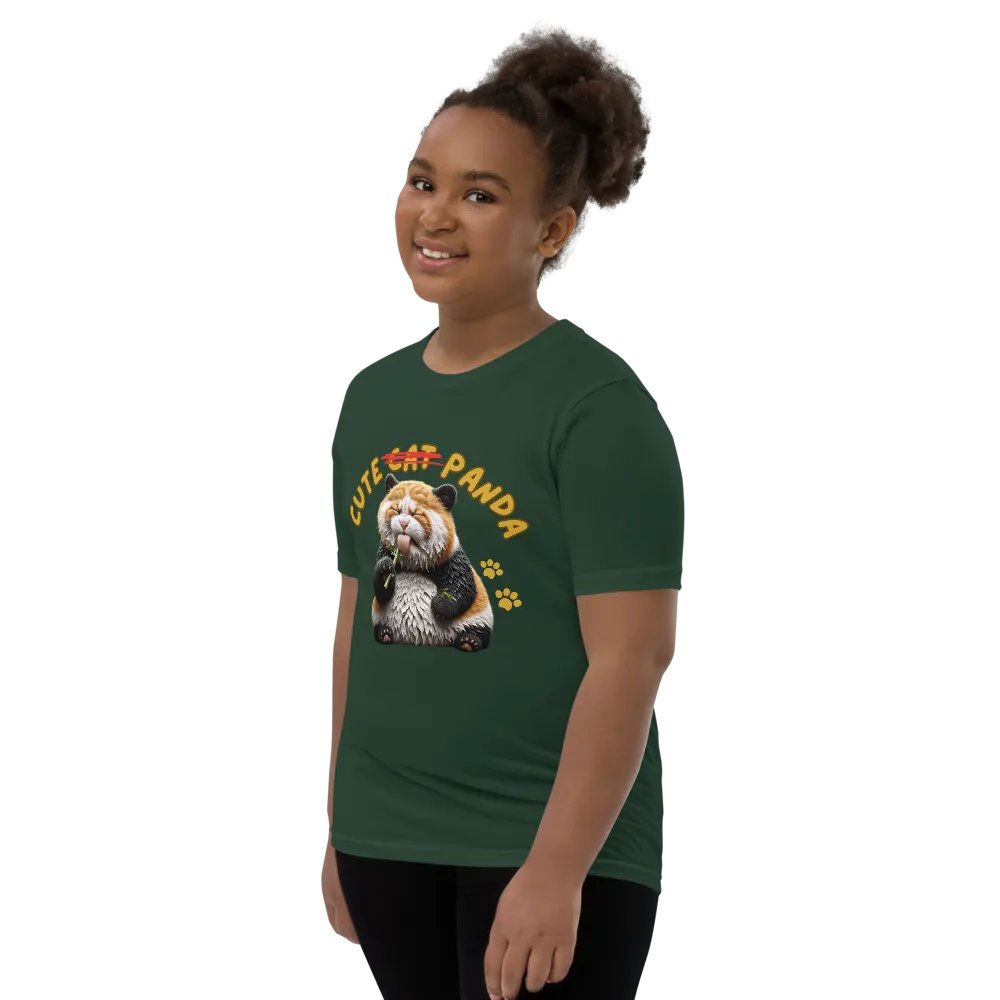 'Cute Not Cat But Panda' Youth T-Shirt 🐱🐼😄 product image (12)