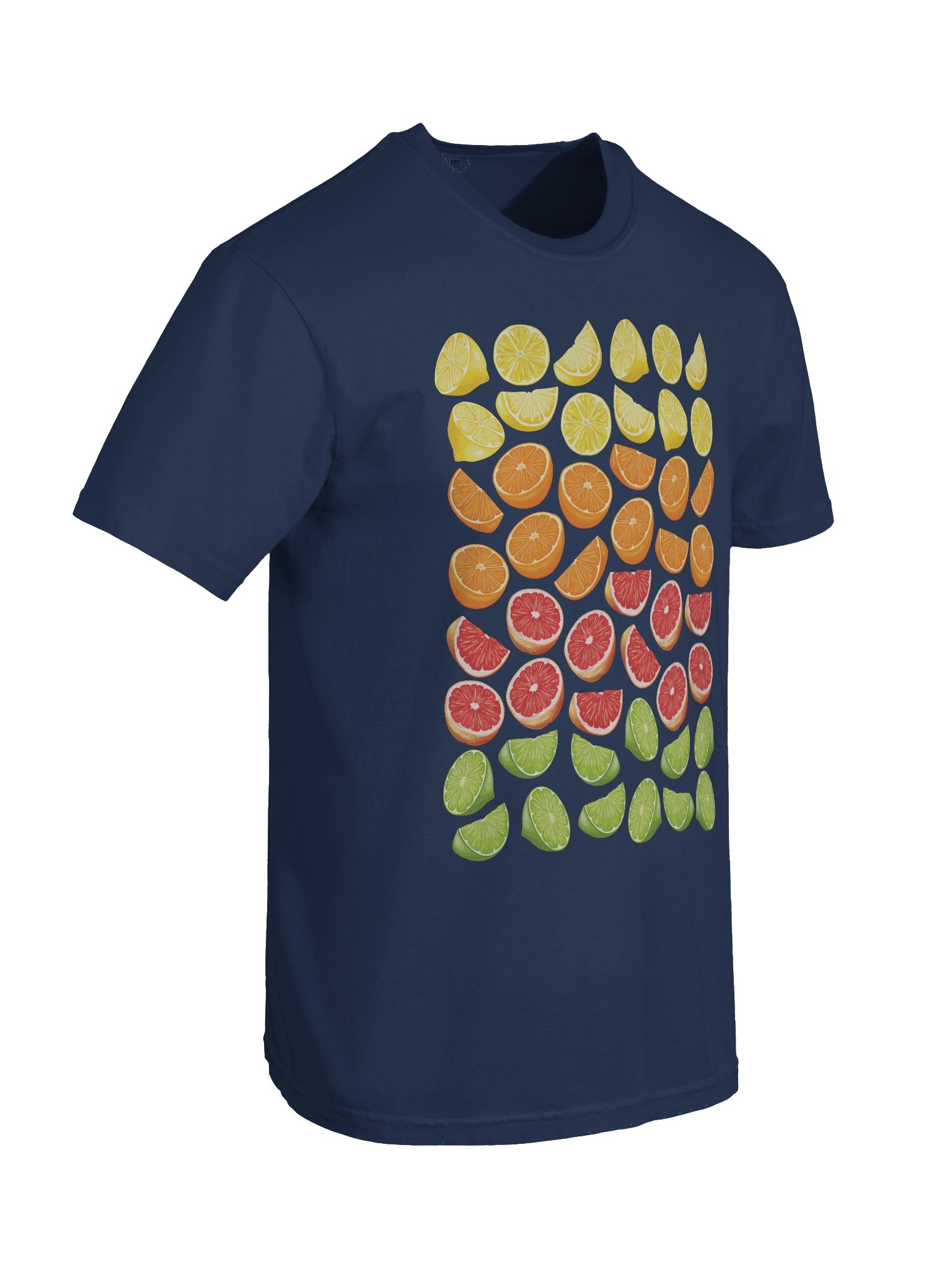 Citrus Fruit Pattern Shirt – Lemon, Orange, Lime & Grapefruit Graphic Tee product image (9)