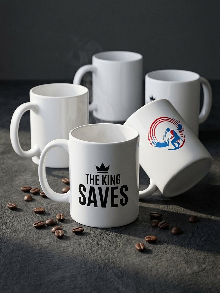 THE KING SAVES MUG // Minimalist Faith Coffee Mug product image (1)