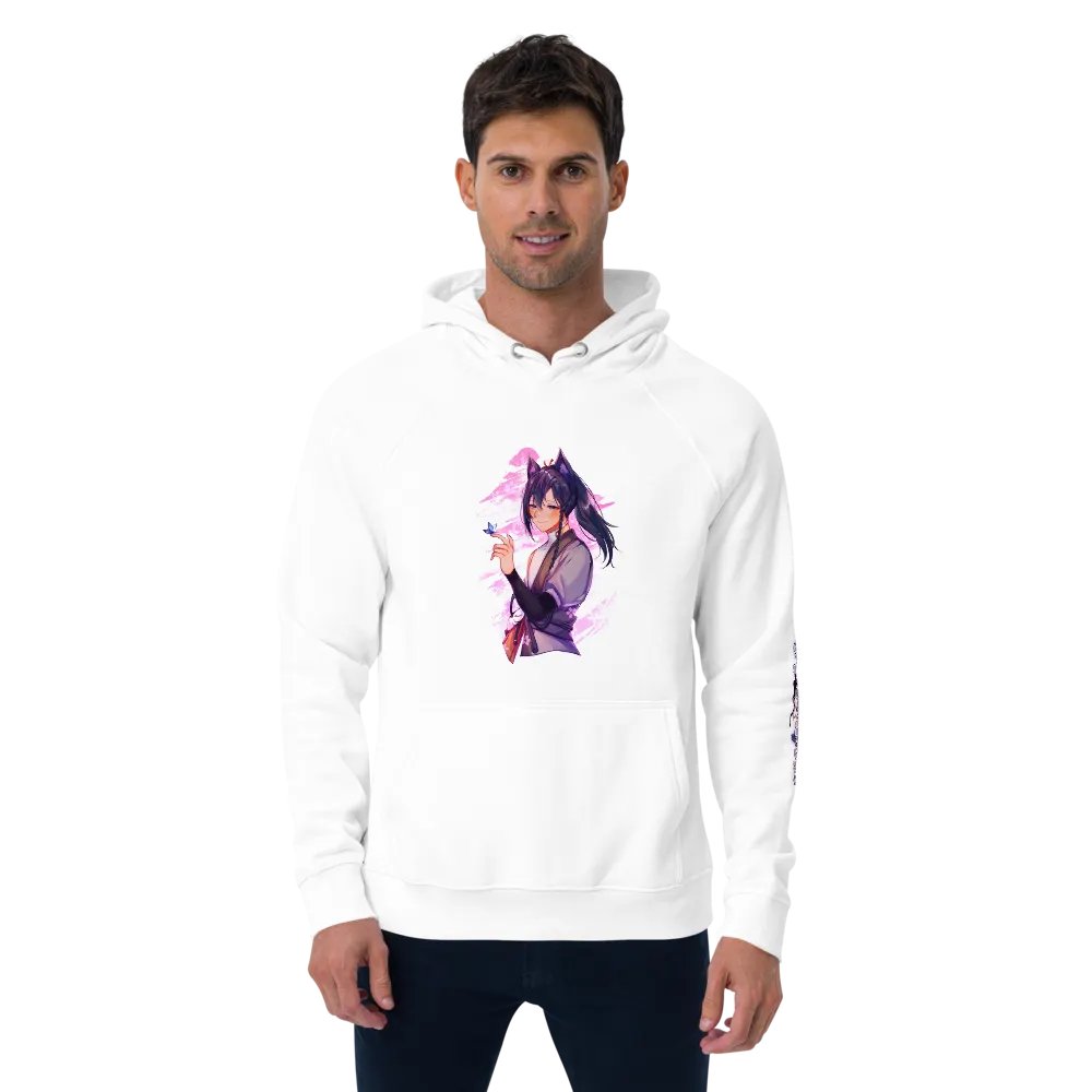 Unisex Eco Raglan Hoodie - Standard | Light Mode product image (1)