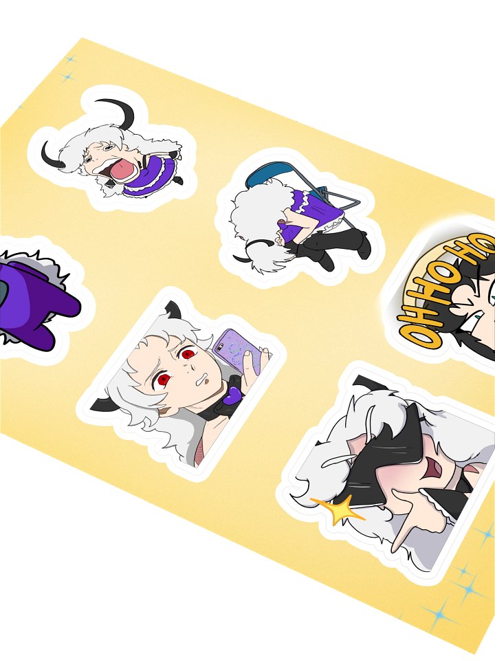 Twiins iink Emote Sticker Sheet product image (2)