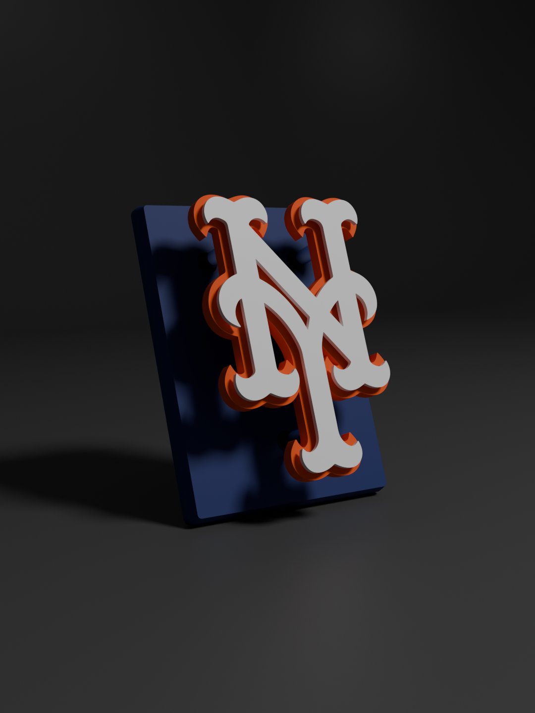 New York Mets 3D Printed Floating Logo Sign (Digital File Only) product image (1)