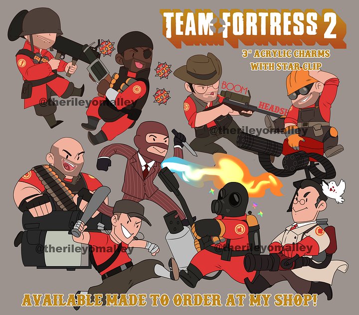 Team Fortress 2 Charms (RED & BLU) product image (1)
