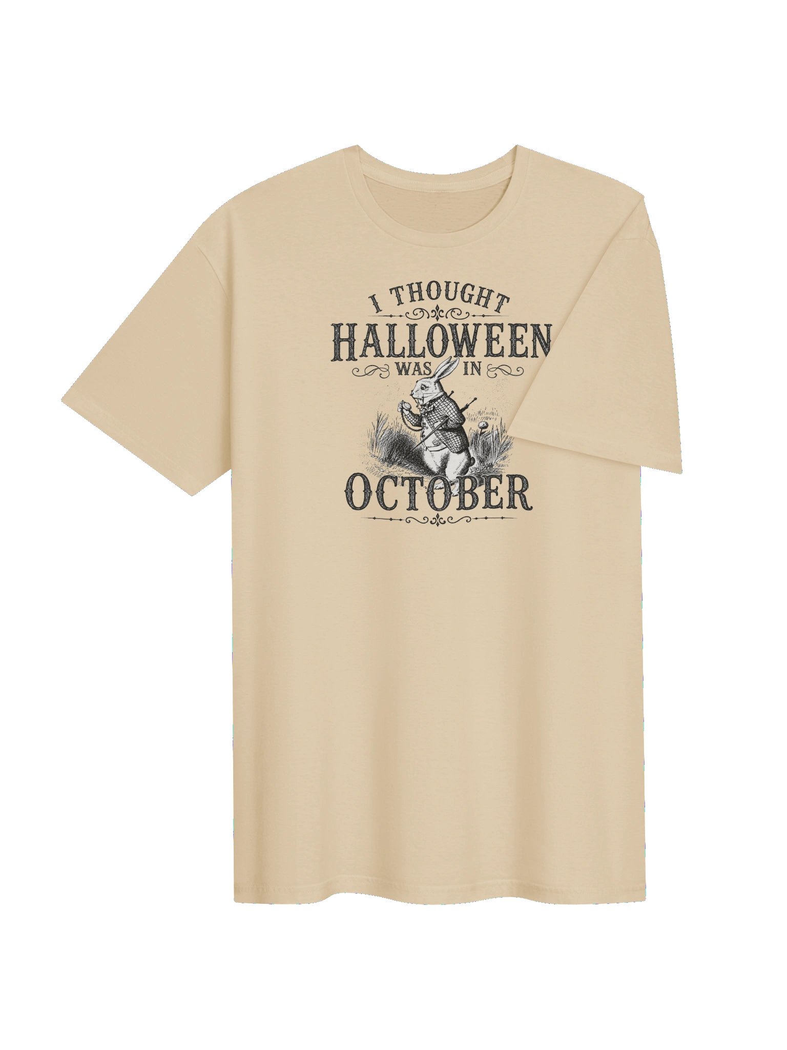 I THOUGHT HALLOWEEN WAS IN OCTOBER, White Rabbit, Unisex Cotton Softstyle T-Shirt product image (24)