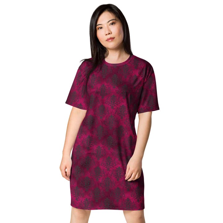 Magenta Damask All-Over Dress product image (1)