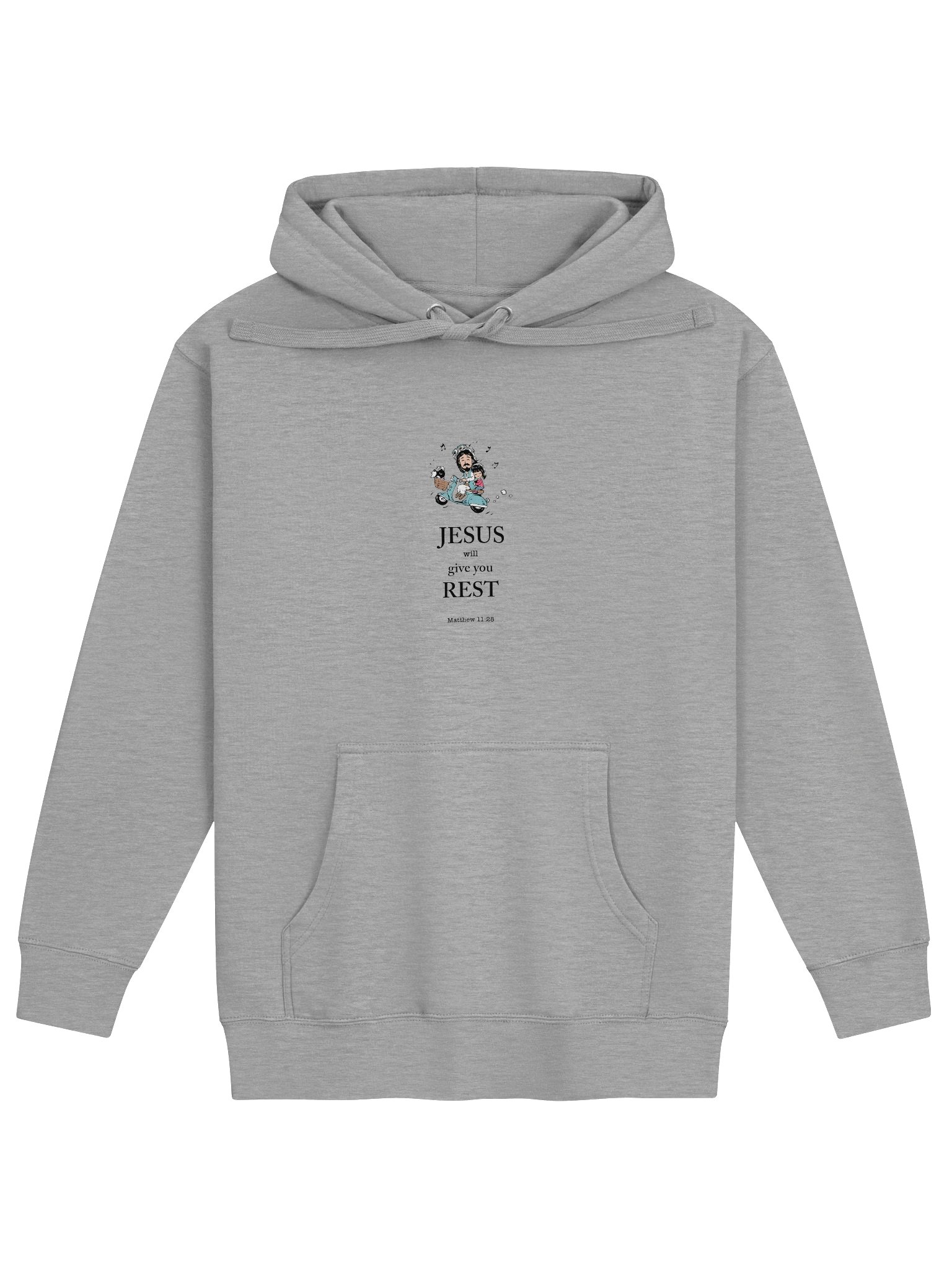 "Jesus will give you rest" unisex hoodie product image (1)