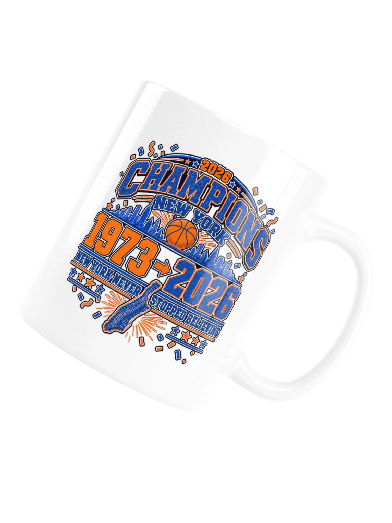 Champions 1973 → 2026: New York Basketball Champions - Mug product image (16)