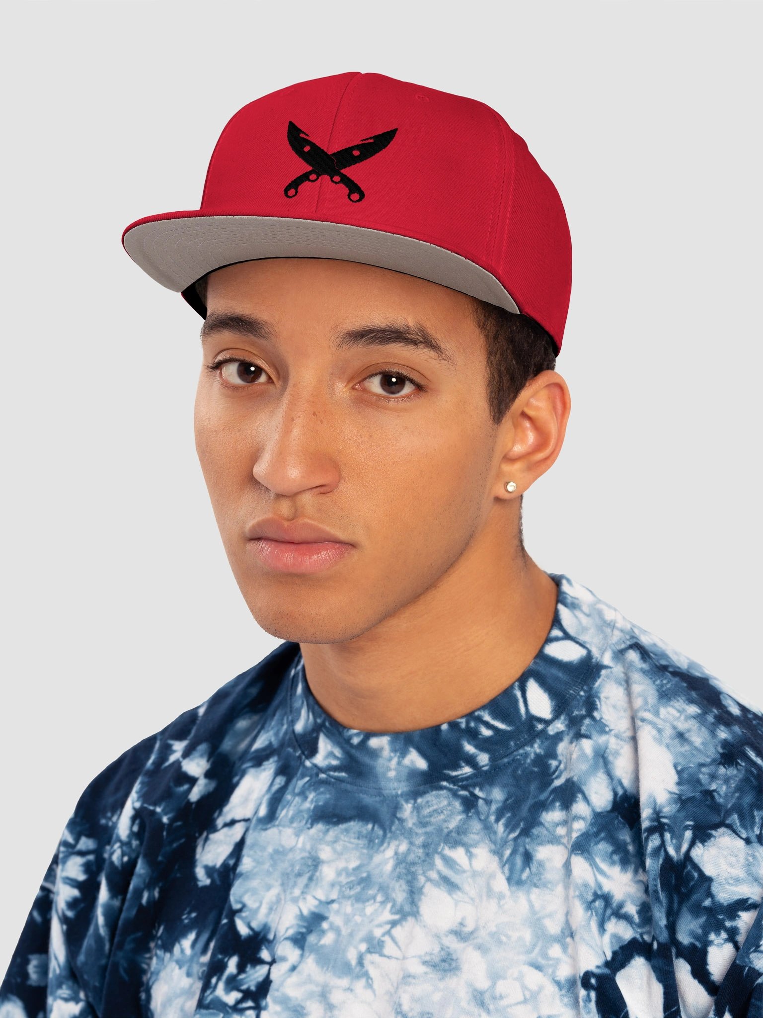 Red Crossed BaseBall Points Cap product image (6)