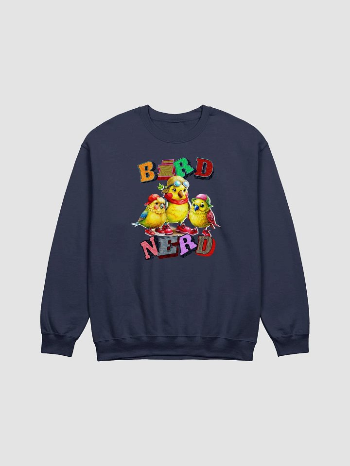 Bird Nerd Yellow Budgie Air-Spun Classic Crewneck product image (13)
