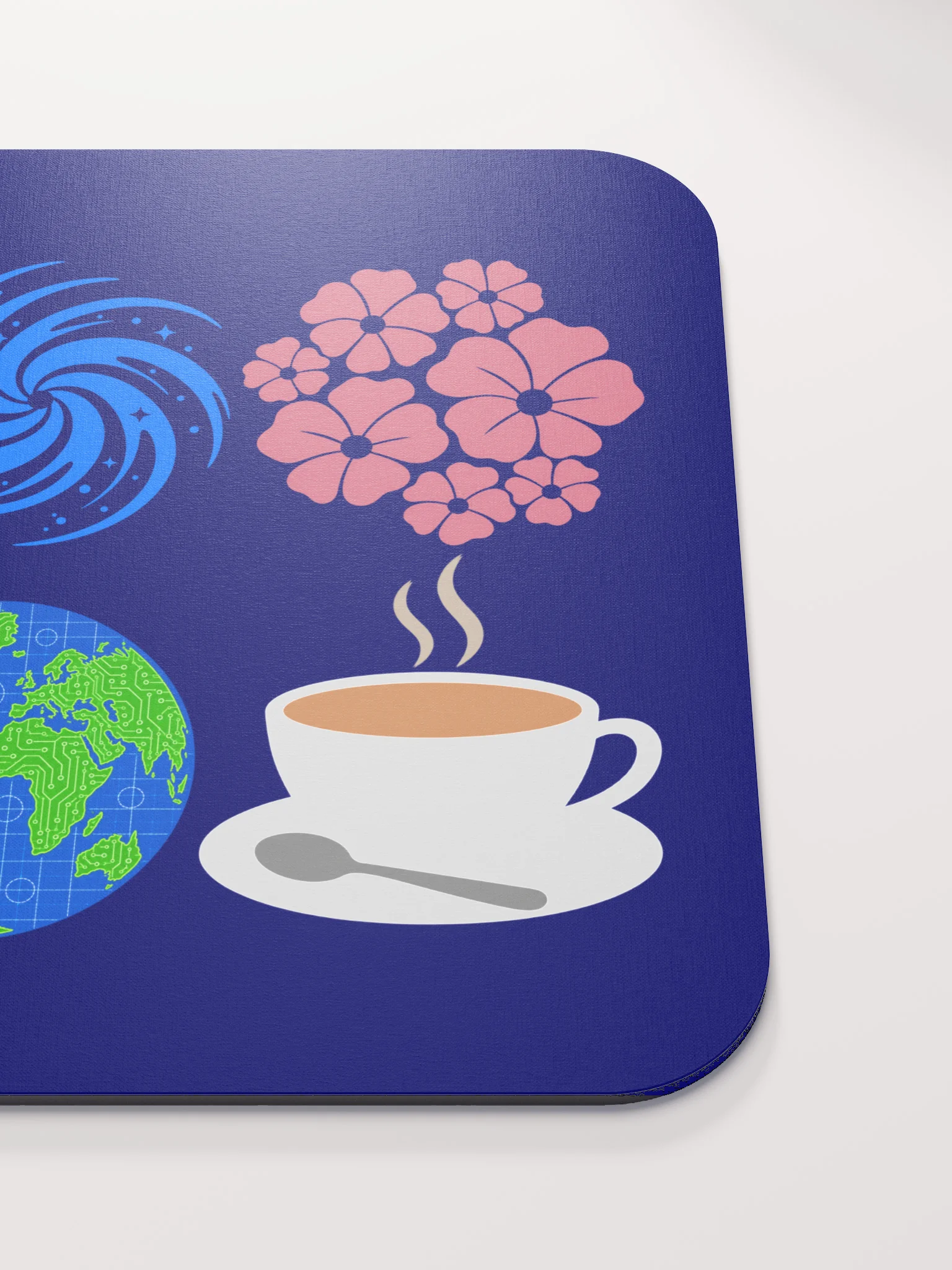 Fish, Spiral, Flowers, Robot, Earth, Tea-mousepad product image (5)