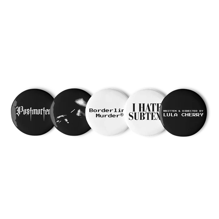POSTMORTEM Text Buttons (Set of 5) product image (1)