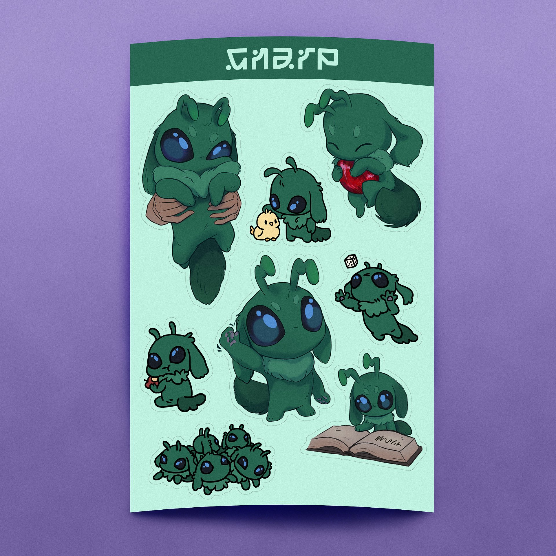 (Pre-order) Gnarp Sticker Sheet product image (2)