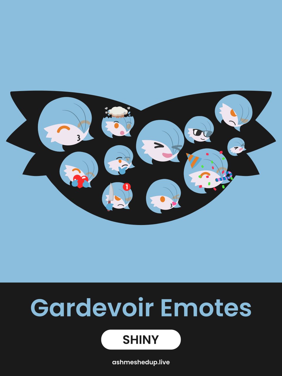 Gardevoir Emotes (Shiny) product image (1)