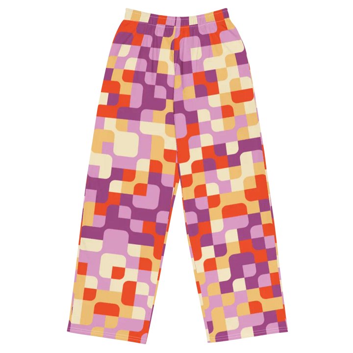 BUIII Pixelated Geometry: Autumn Breeze Wide-Leg Pants product image (1)