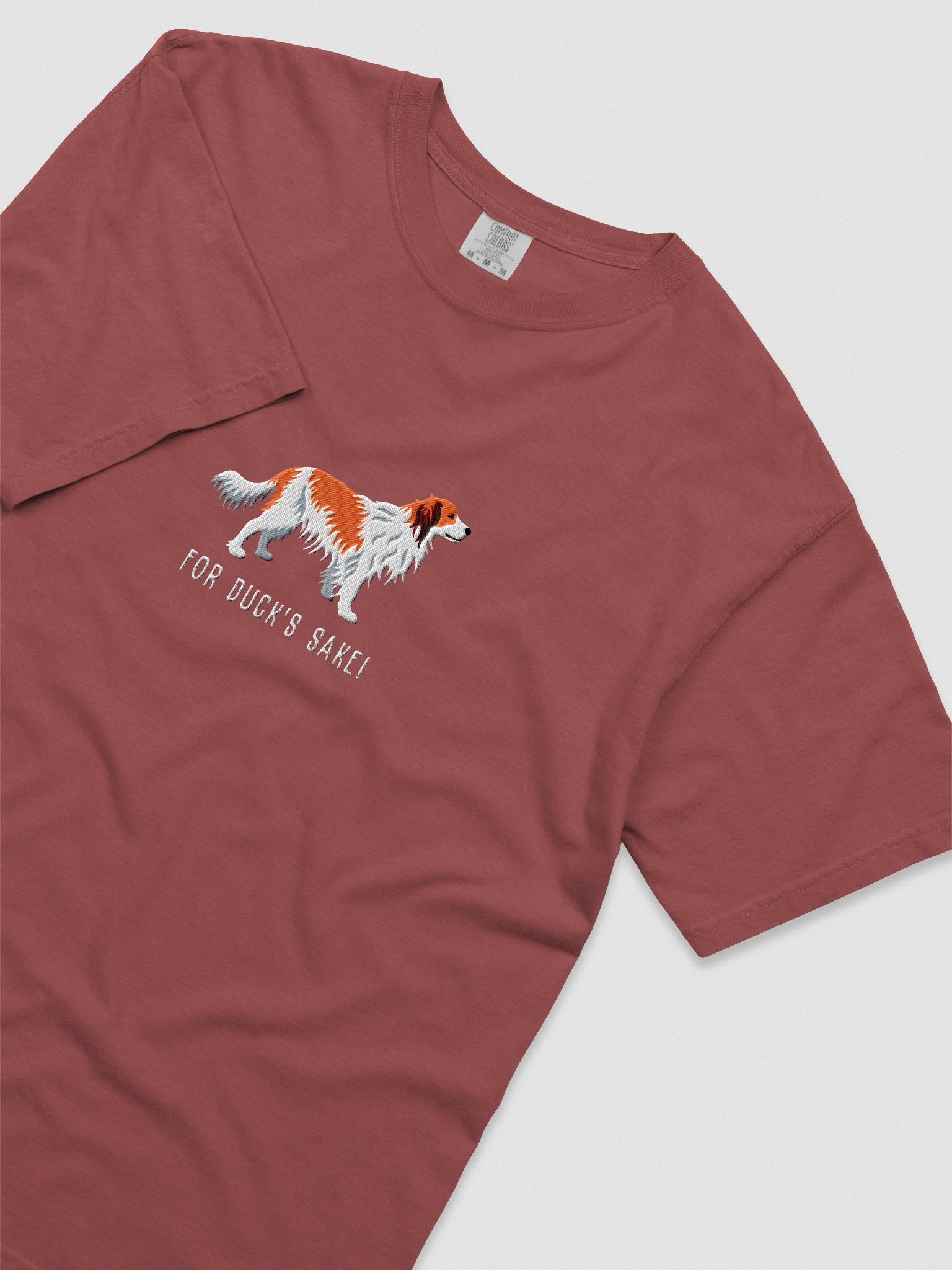For Duck's Sake! T-Shirt(Embroidered) of a Kooikerhondje product image (8)
