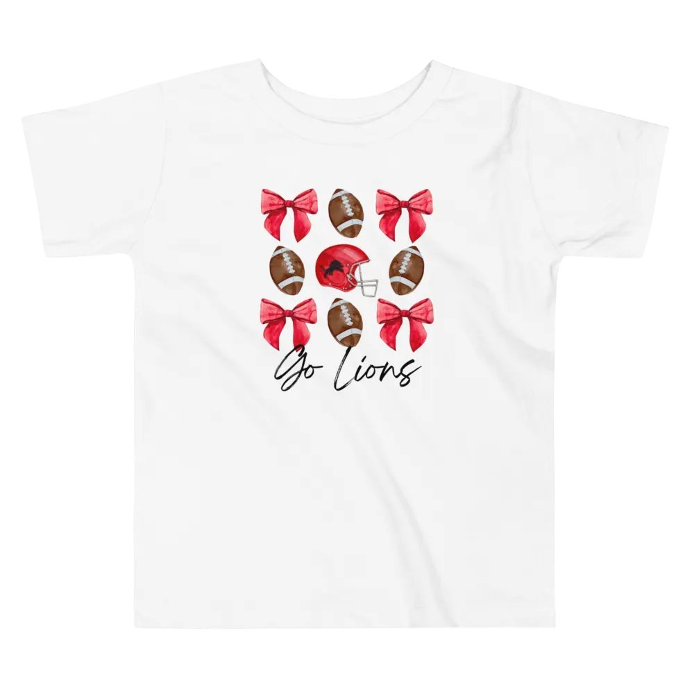 Toddler Girls Lions Football T-Shirt (Homemade) product image (3)
