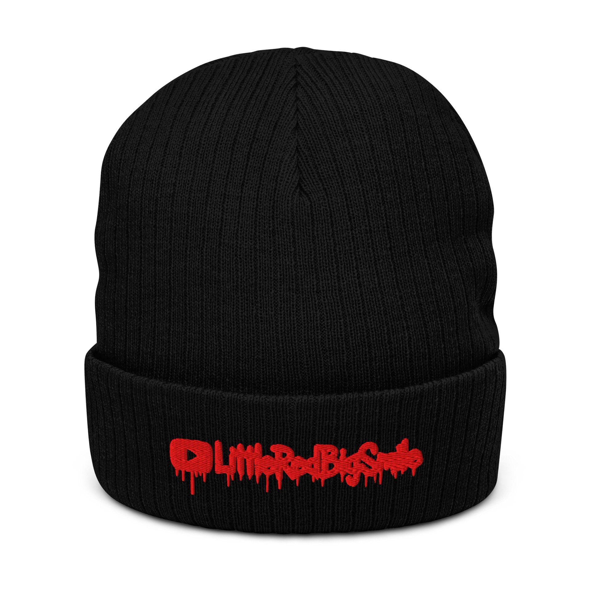 Red Drip Paint Beanie product image (1)