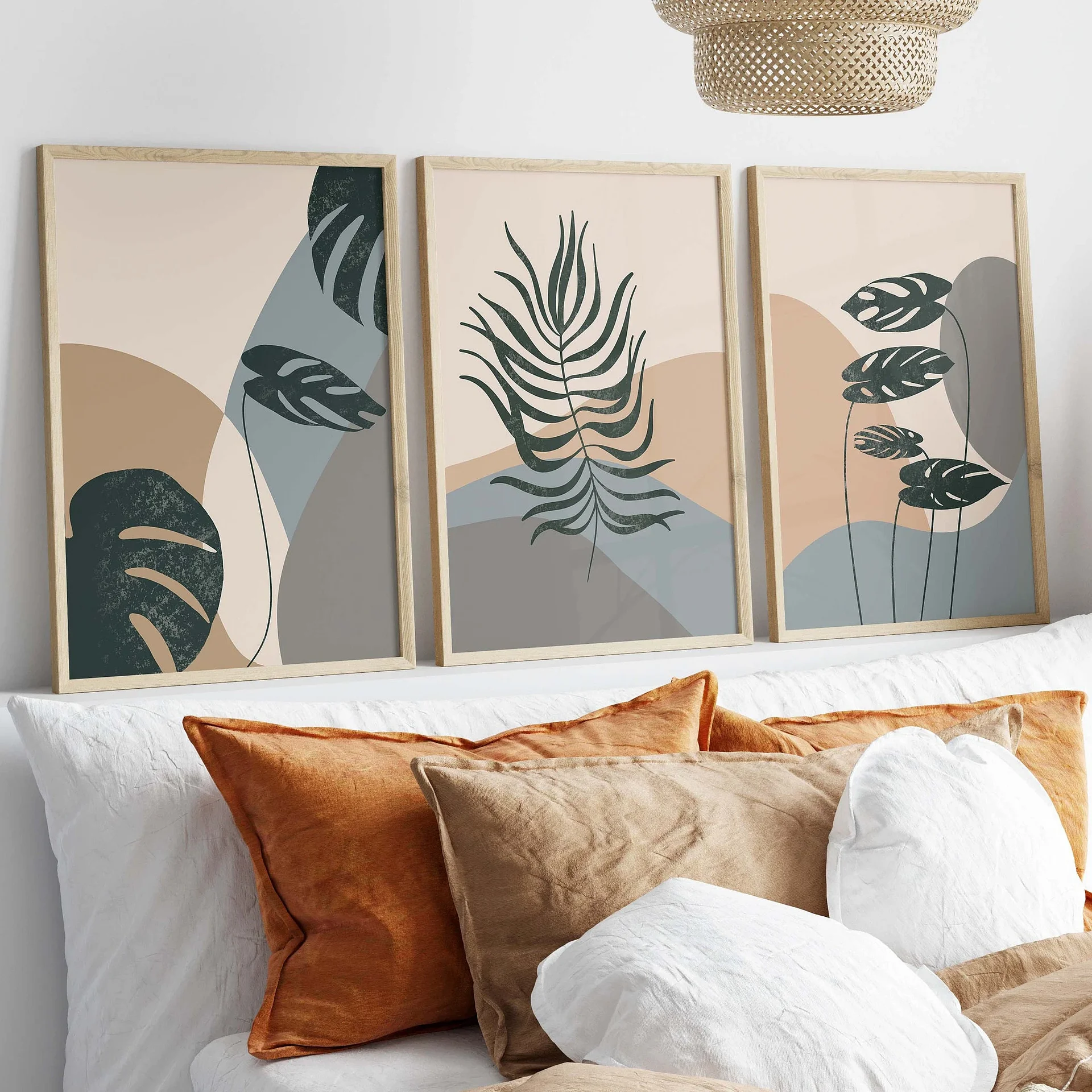 Boho Wall Art Bundle, Mid Century Art Prints, Set of 12 product image (6)