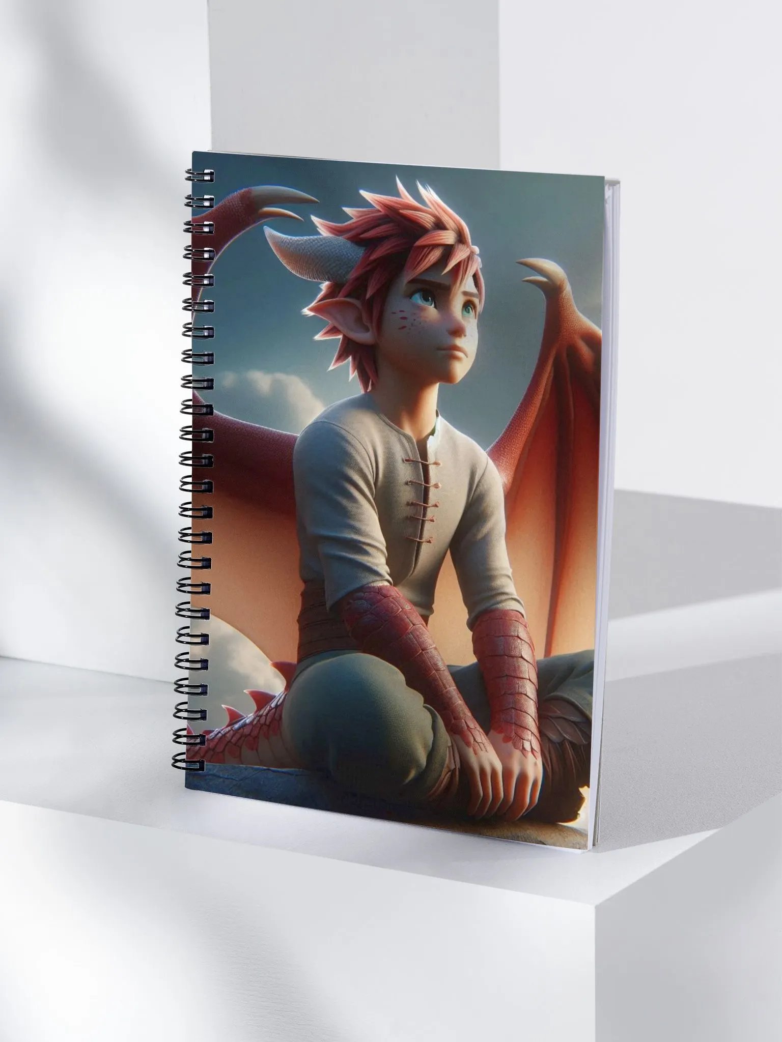 Spiral Notebook | Scionryu Half Dragon Child product image (4)